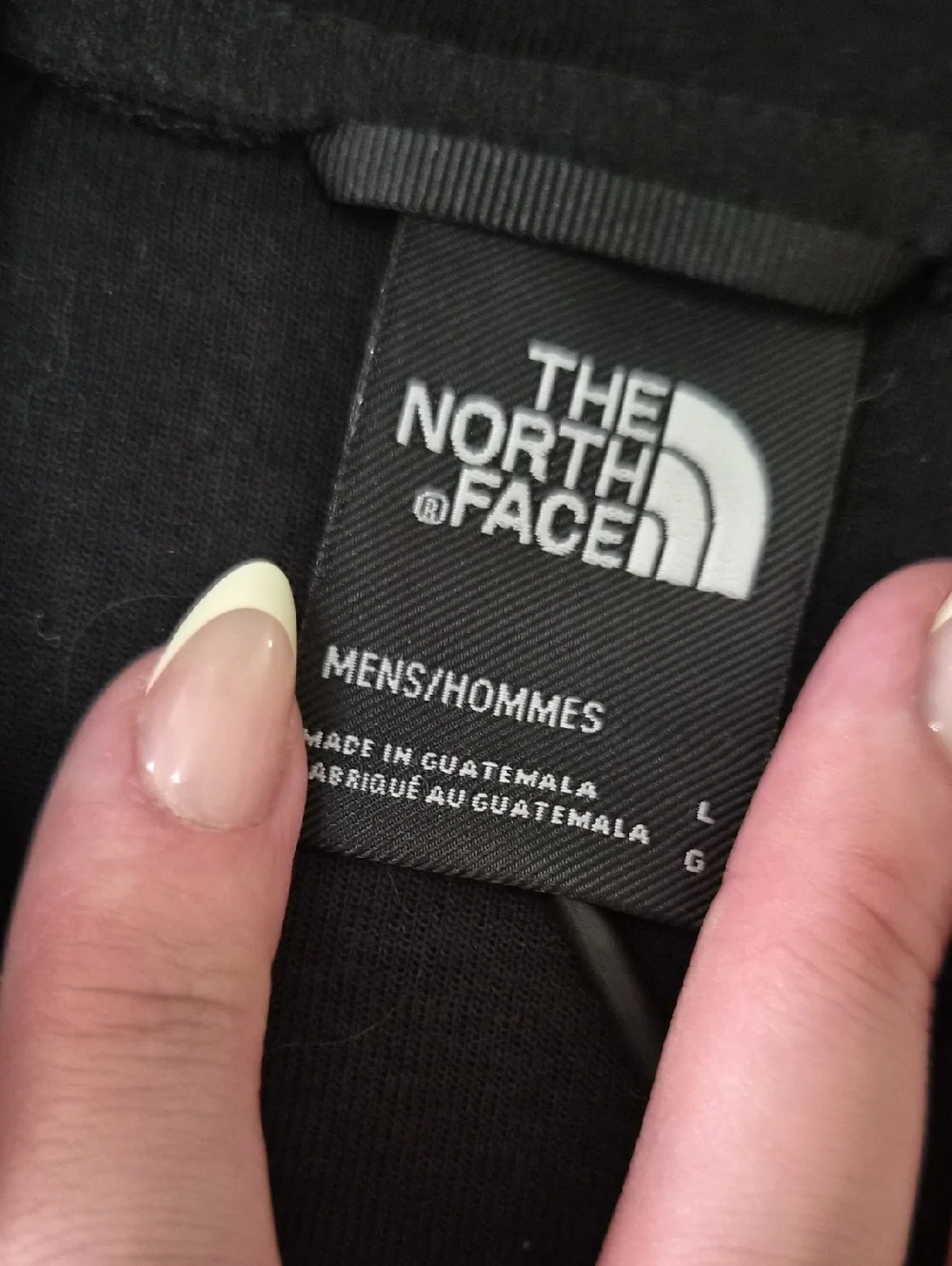 The North Face Two-Tone Black & Blue Full Zip Hoodie L